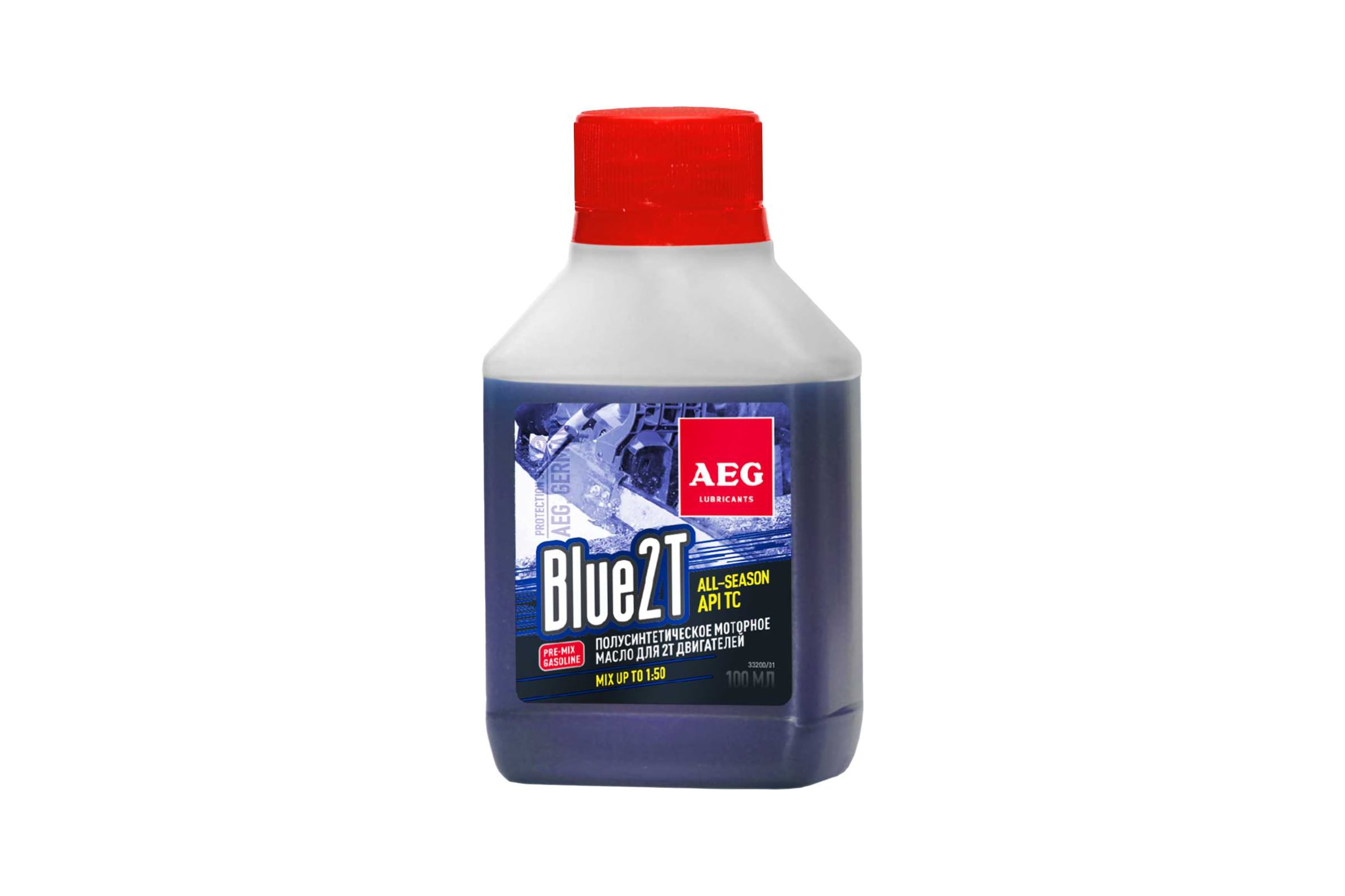 AEG BLUE 2T Motor Oil API TC Масло 2Т п/с 100мл.